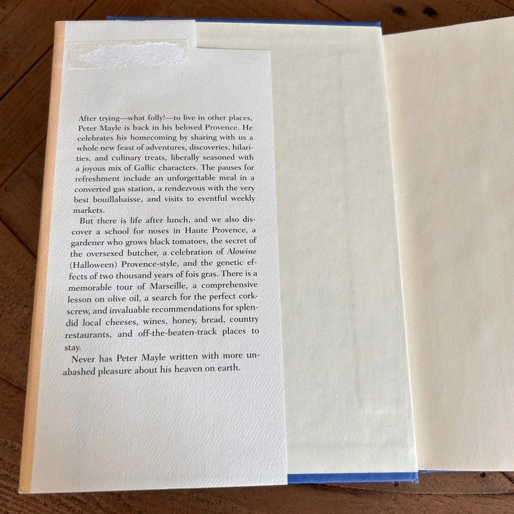 Encore Provence Peter Mayle Hardcover First Edition 1999 Knopf‎ Travel Memoir